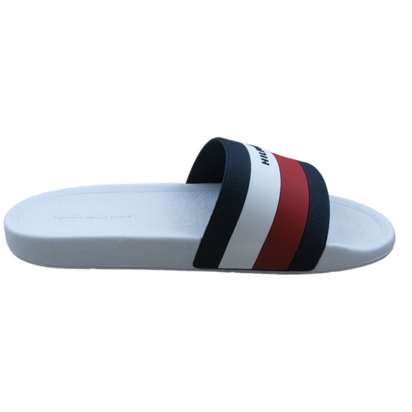 Tommy Hilfiger Earthy Slide Pool Sandal White Men’s - Picture 5 of 6